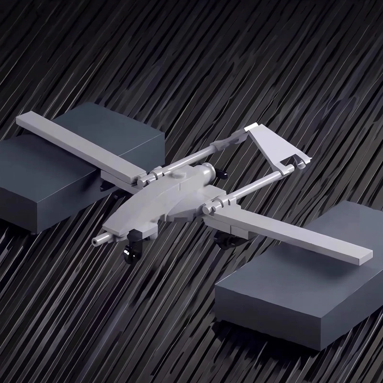 MOC Creatief Ontwerp Technologie Serie Kleine Drone Bouwsteen Model DIY Kinderpuzzel Montage Speelgoed Verjaardagscadeau Ornament