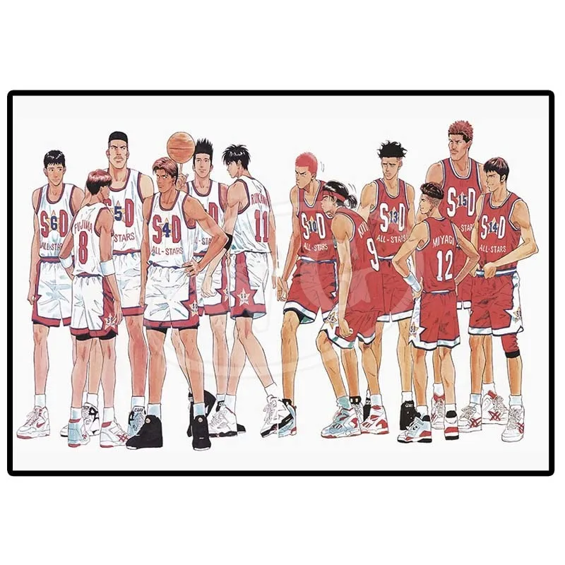 Japan Anime Figure The First Slam Dunk Poster Aesthetic Sports Basketball Canvas Painting Decoration Wall Art Kawaii Room Decor