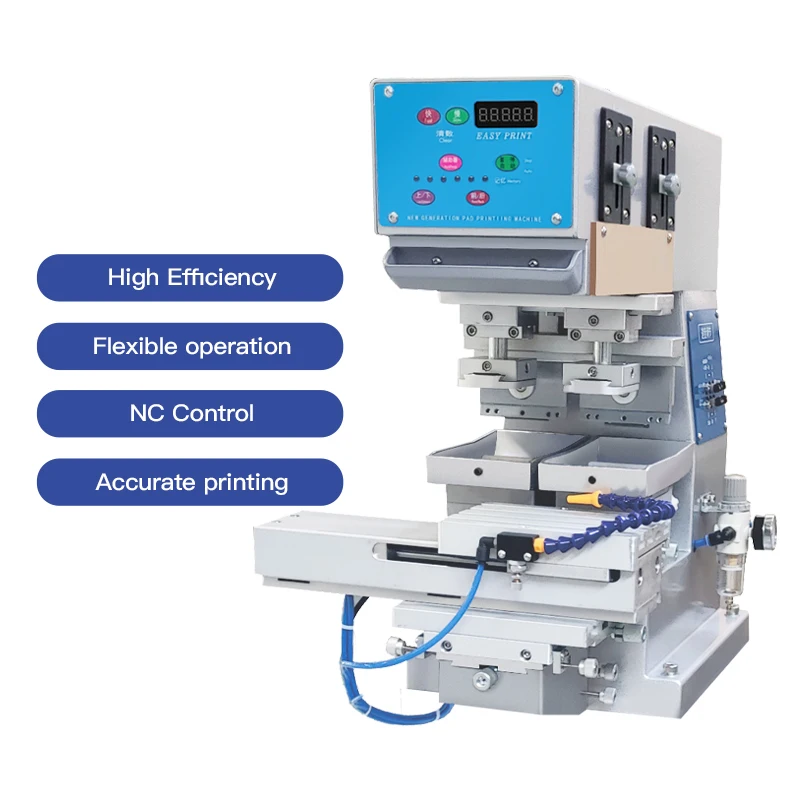 High-Quality 2 Color Desktop Pad Printing Machine for Toys, T-Shirts, Pillows, and Mouse Small Printer 6
