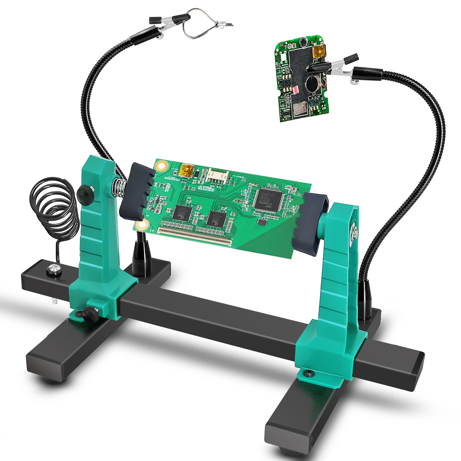 

Металл 360 ° Регулируемый по вращению держатель для печатных плат, стенд-зажим для пайки, инструмент для ремонта и сборки печатных плат