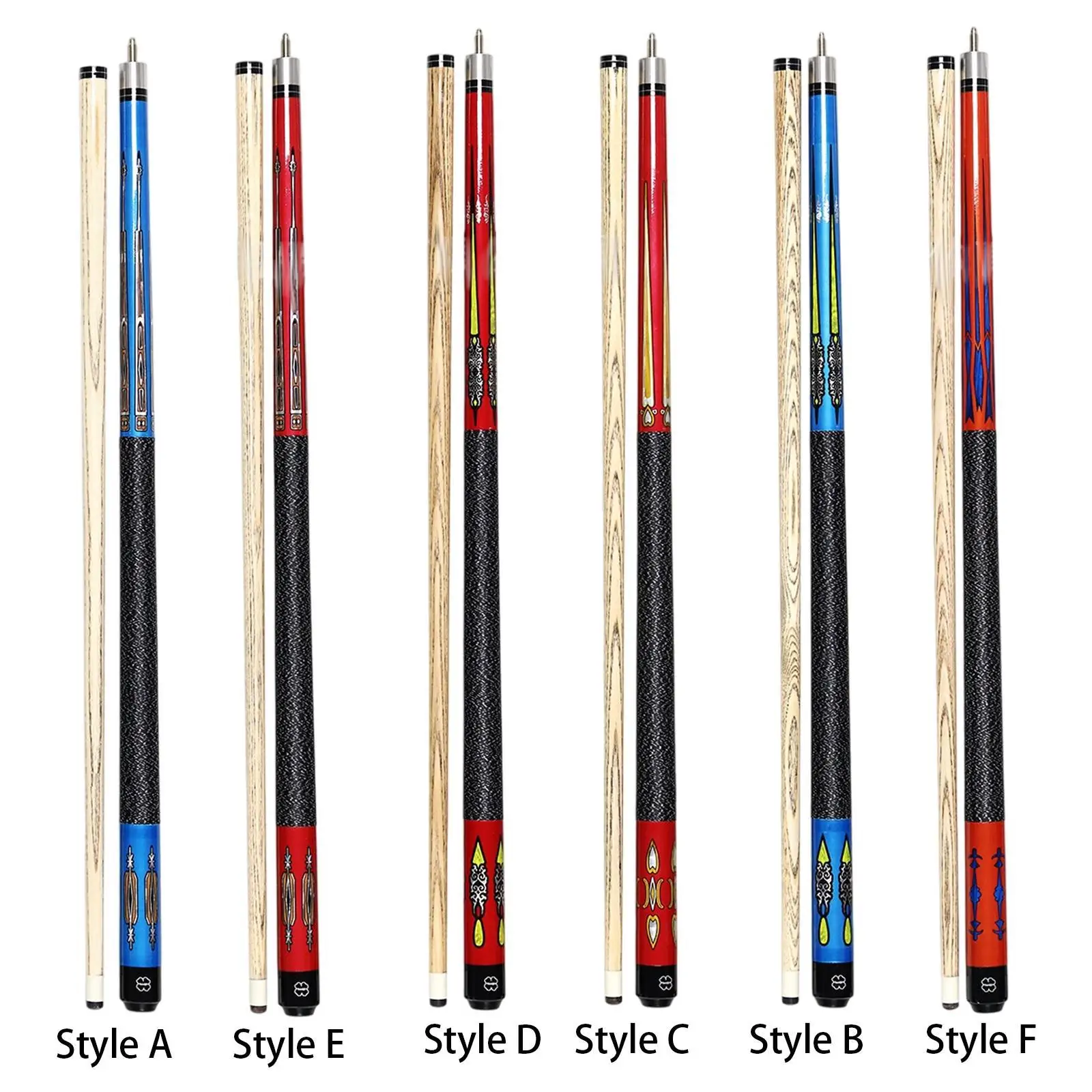 Billiard Cue Trendy Two Sections Length 57inch for House Practice Adults
