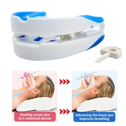 Adjustable Anti-Snoring Mouth Guard, Anti-Snoring Device, Prevents Teeth Grinding During Sleep and Improves Men Sleep Quality