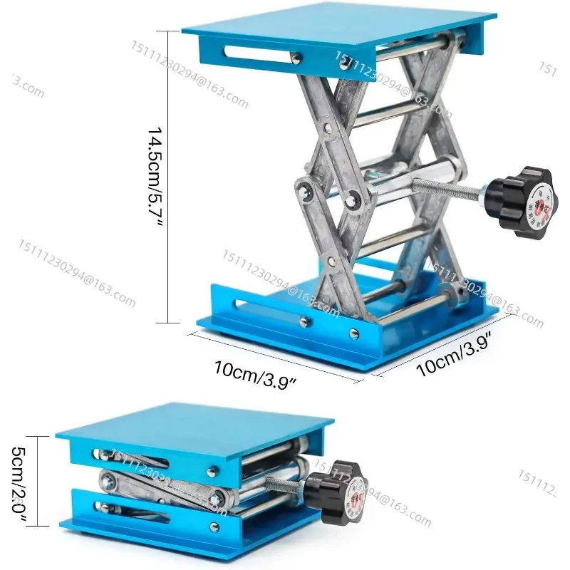 Small Laboratory Lifting Bracket Laboratory Alumina Alloy Jack 100 * 100 \ 150 * 150MM Lifting Platform