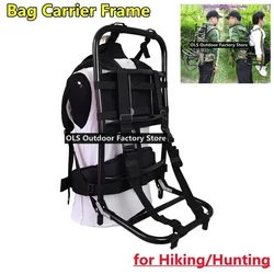 Heavy Carrying Backpack Frame Portable Foldable Outdoor Hiking Camping Hunting Carrier Bag Frame Aluminum Alloy 60kg Loading