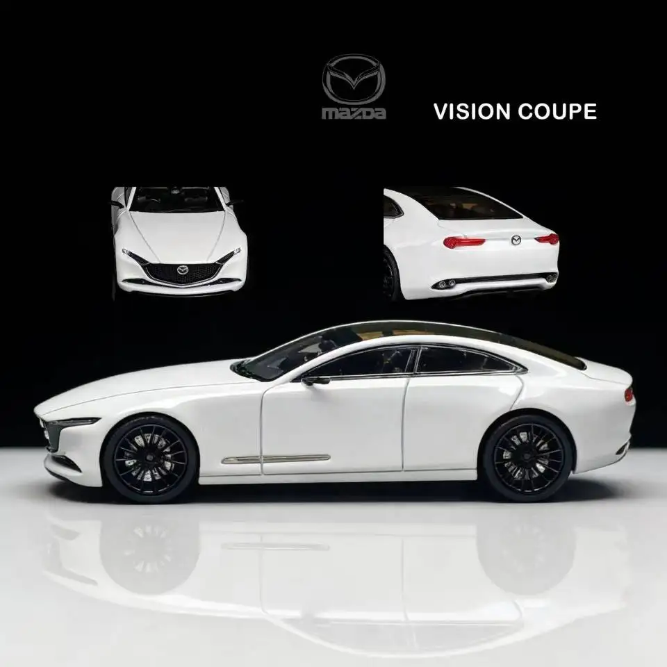 

Коллекционная модель автомобиля Rhino Model RM 1:64 Mazda Vision Coupe 4-Door из литого металла, подарок