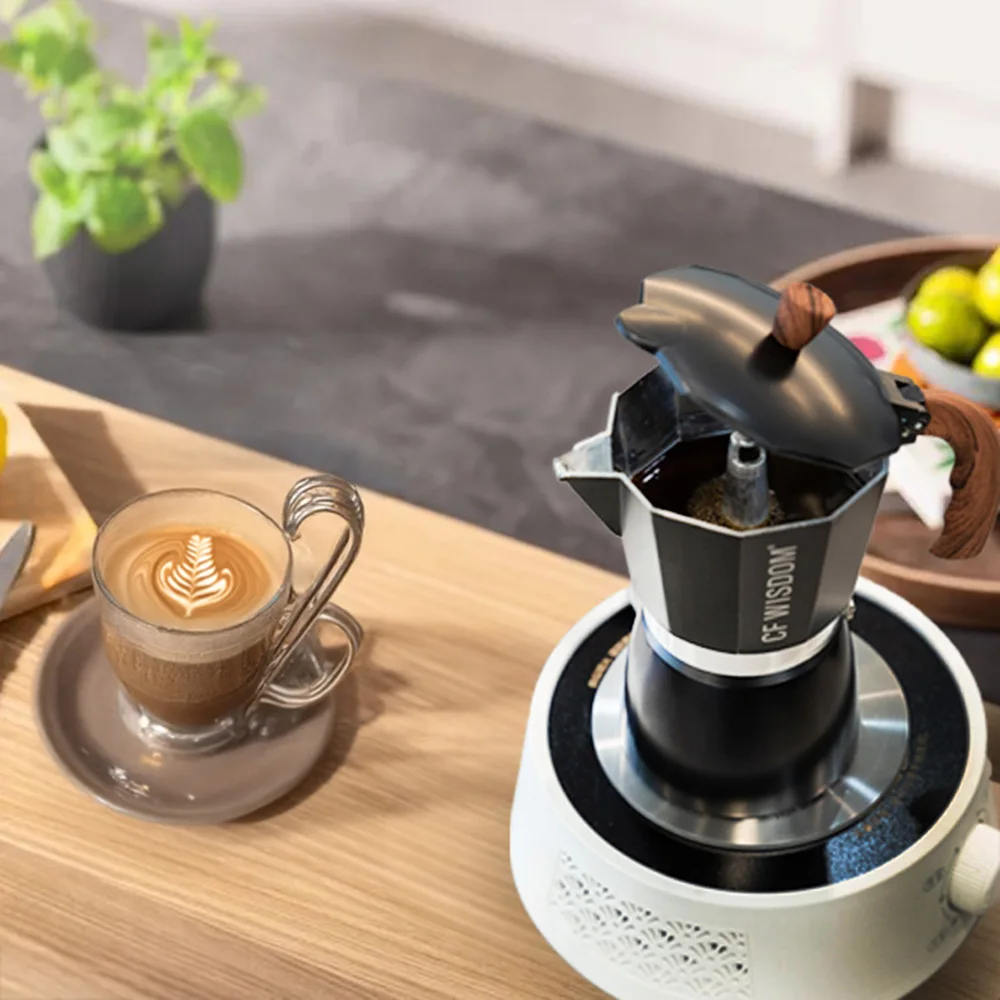 

Portable Espresso Maker, Classic Moka Pot Coffee Machine, Stainless Steel Percolator Coffee Pot, Thanksgiving Christmas Gift