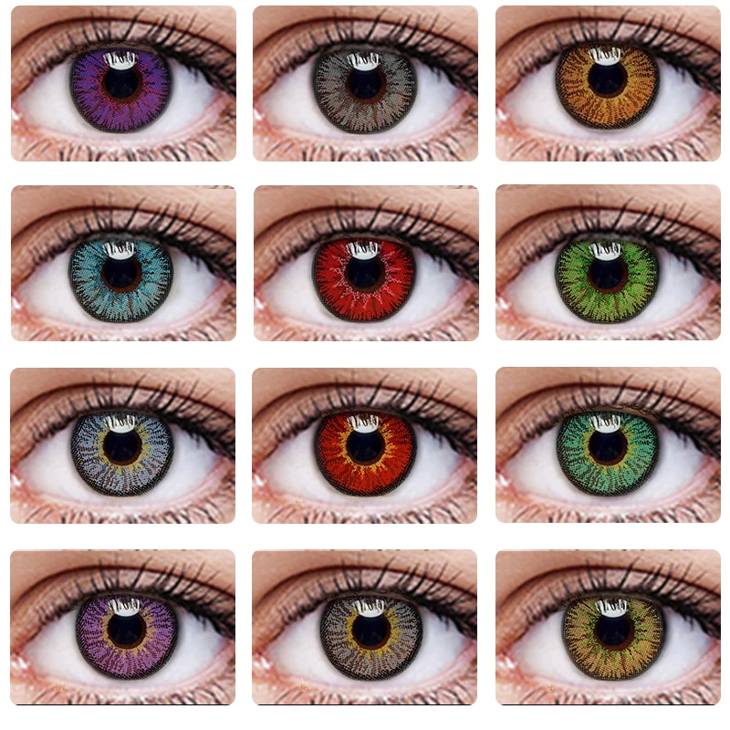 Color Contact Lenses For Eyes Anime Cosplay Costume Decorative Contact Lenses Contact Lens Beauty Makeup Sakura Look