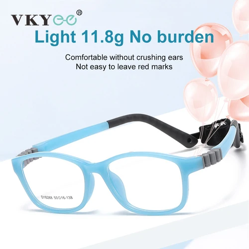 VICKY monturas desmontables de moda gafas antiluz azul TR90 monturas para niños prescripción personalizable D18288