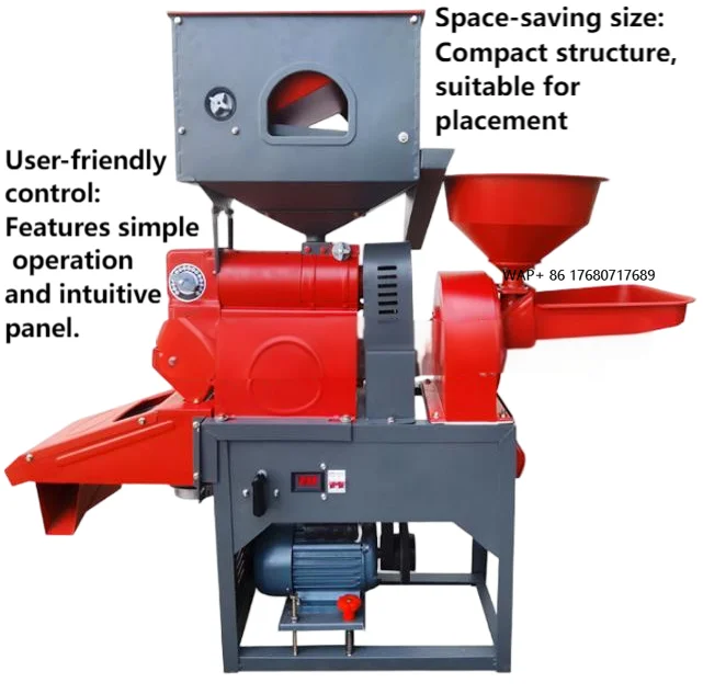 

Optimal Performance Commercial Home High Quality Rice Milling Machine New Engine Efficient Rice Pulverizer High Efficiency Feed