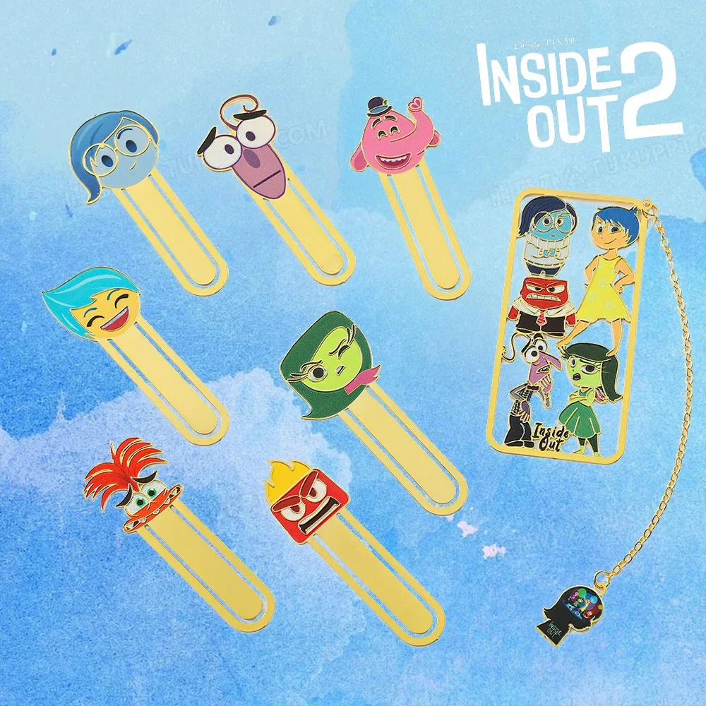 Cartoon Disney Creative Inside Out Metal Bookmark for Book Lovers Women Men Kids Fans Collection Graduation Back To School Gifts