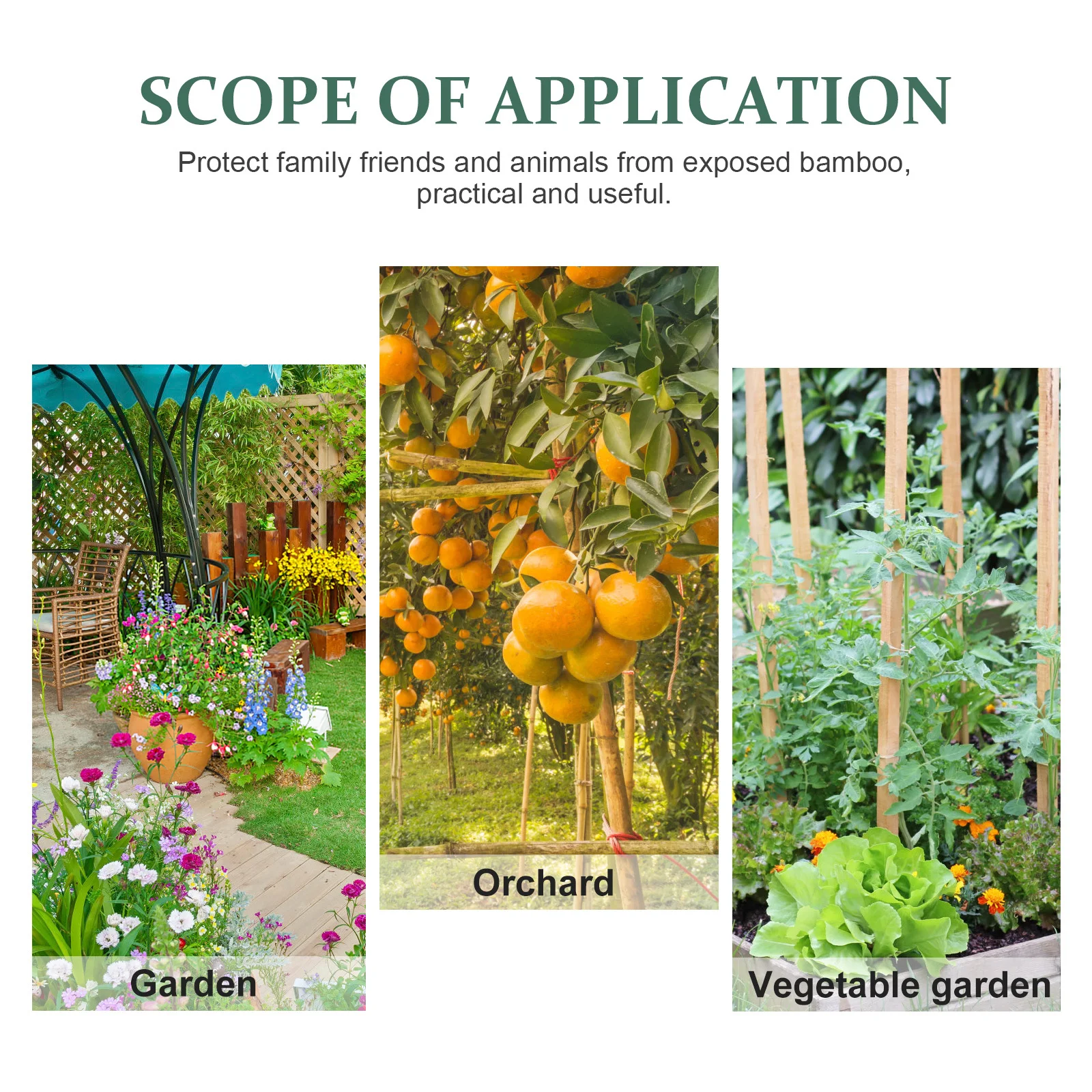 

36Pcs Cane Caps Protective Garden Bamboo Topper Protectors Flexible Durable Safety Covers Cane Caps Corner Covers for Garden