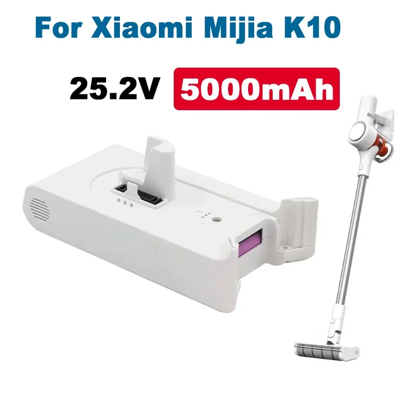 

NEW Replacement Battery Pack For Xiaomi Mijia K10 Handheld Cordless Vacuum Cleaner 5000mAh LI-ion Rechargeable Batteries 25.2V