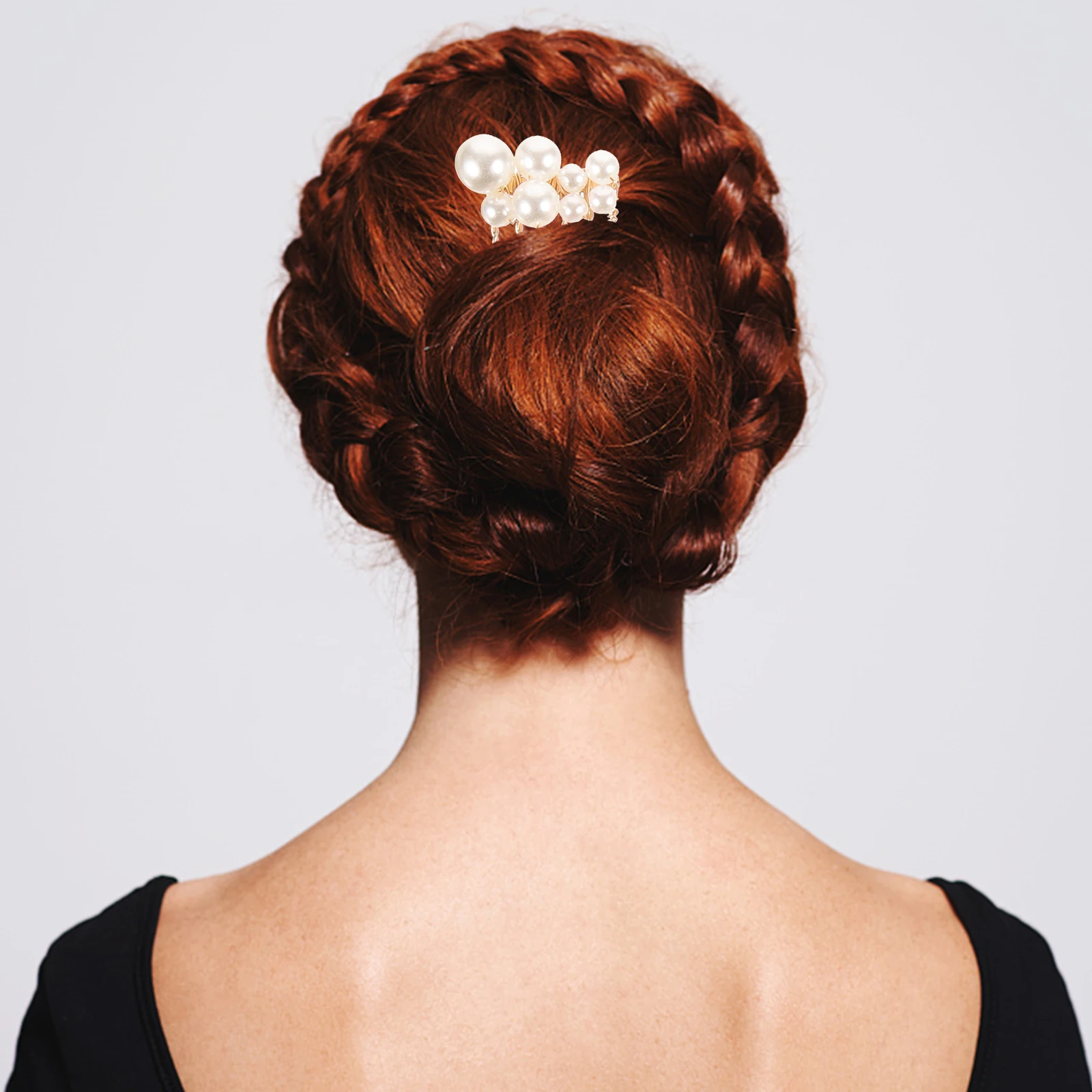 

7 Pcs Hair Combs Pins Handmade Golden Bridal Pearl Clips For Hair Accessories Durable Wedding Decorative Clips For Women
