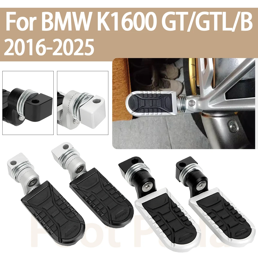 

Подходит для BMW K1600 Grand America K1600 GT k 600 GTL K 1600B пассажирская противоскользящая подножка мотоцикла регулируемые подножки подножка