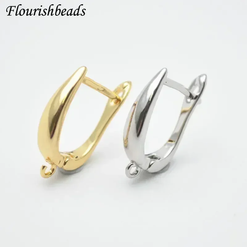 

Nickle Free Anti-rust Real Gold Plating Metal Earring Hooks Women Jewelry Making Components 30pieces