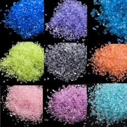 20-50g Multicolor Irregular Glass Crushed Stones Crystal Gravel Stone  For DIY Epoxy Resin Molds Filler Decorative Nail Jewelry