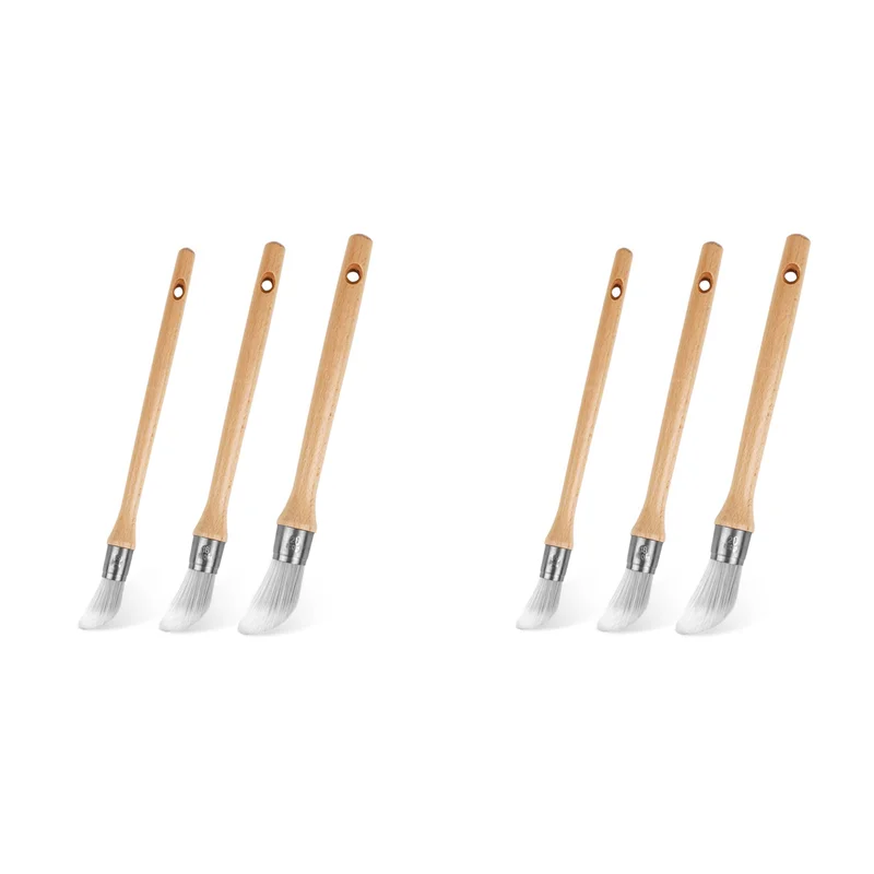 

A53Q-Кисть для рисования отделки, Набор инструментов для рисования краев, Круглые кисти для отделки угла, Сенсорные выступы, Искусство, Краи стен дома, 6 шт.