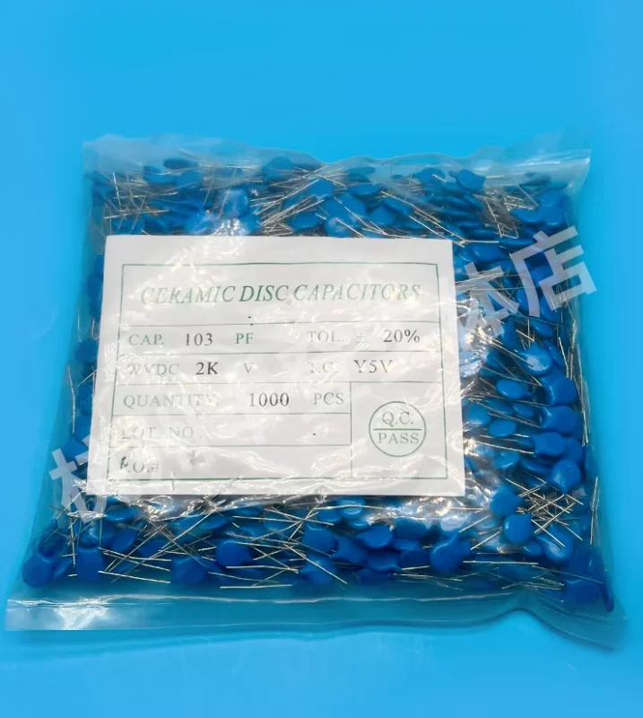20PCS 82P 820/100P 101/150P 151/470P 471/560P 561/102 1NF/222 2.2NF PF 1000V Capacitance 1KV  High Voltage Ceramic Capacitors