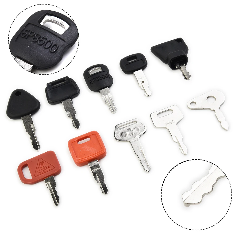 10Pcs Key Machinery Master Key Set For Agricultural And Heavy Plant Machinery Universal Ignition Switch Spare Keys