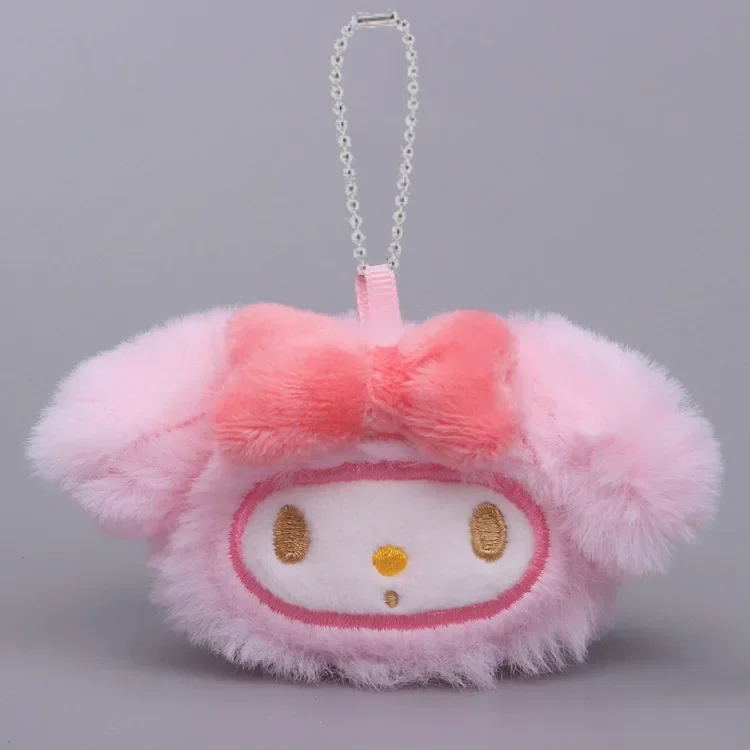 Sanrio Hello Kitty Things muñeca de peluche juguetes Anime Kawaii Cinnamoroll Kuromi llavero bolsa accesorios decorativos mochila regalo para niña