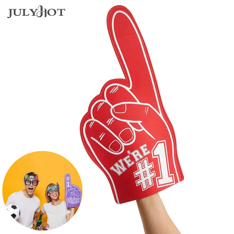 

Universal Large Foams Fingers Cheerleading Props Hand Sports Event Cheering Palm Party Props Number 1 Foam Fan Finger