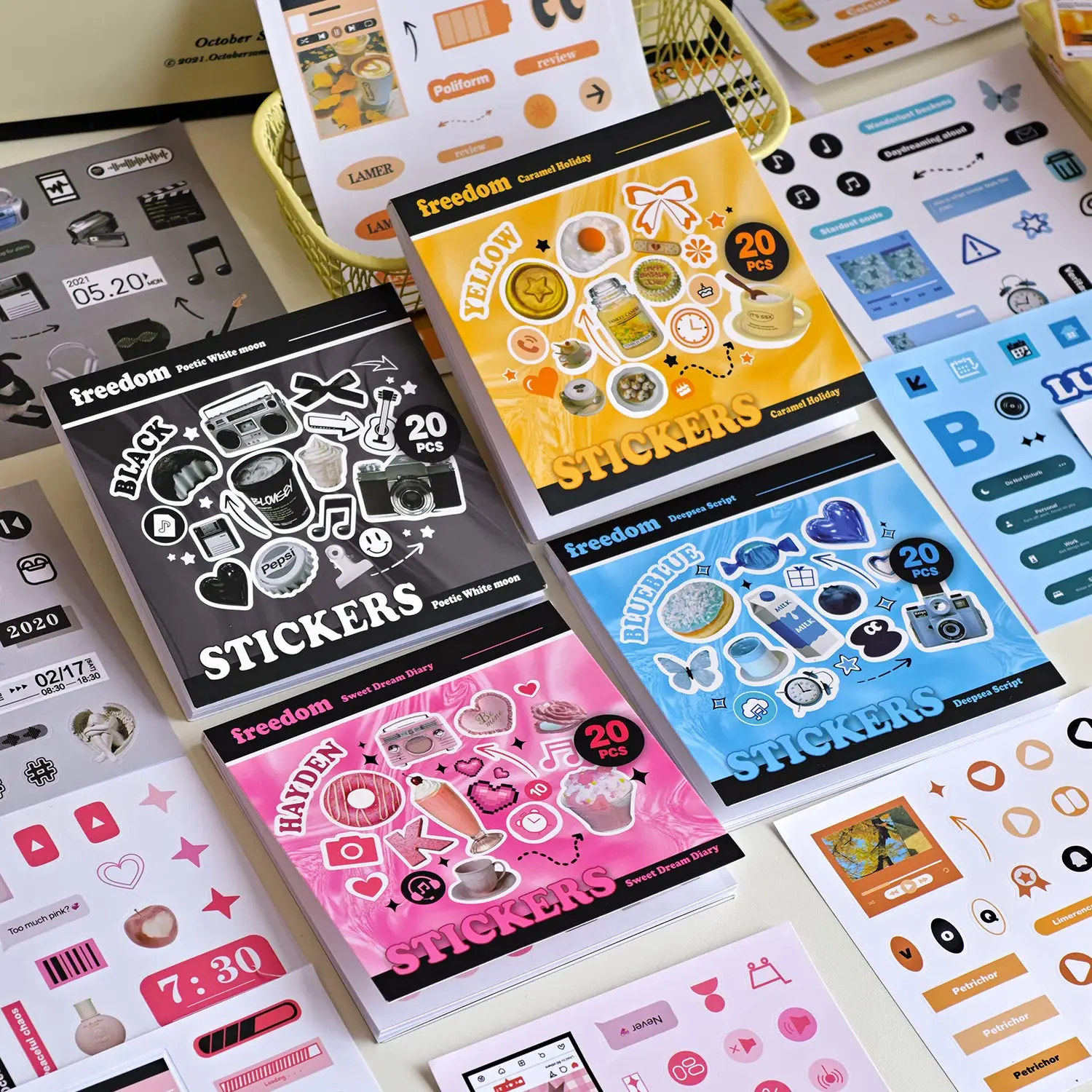 Cut Film Sticker Book Mini Sticker Daily Quote Series Deco English No-Cut Handbook DIY Decorative Material Sticker view 2