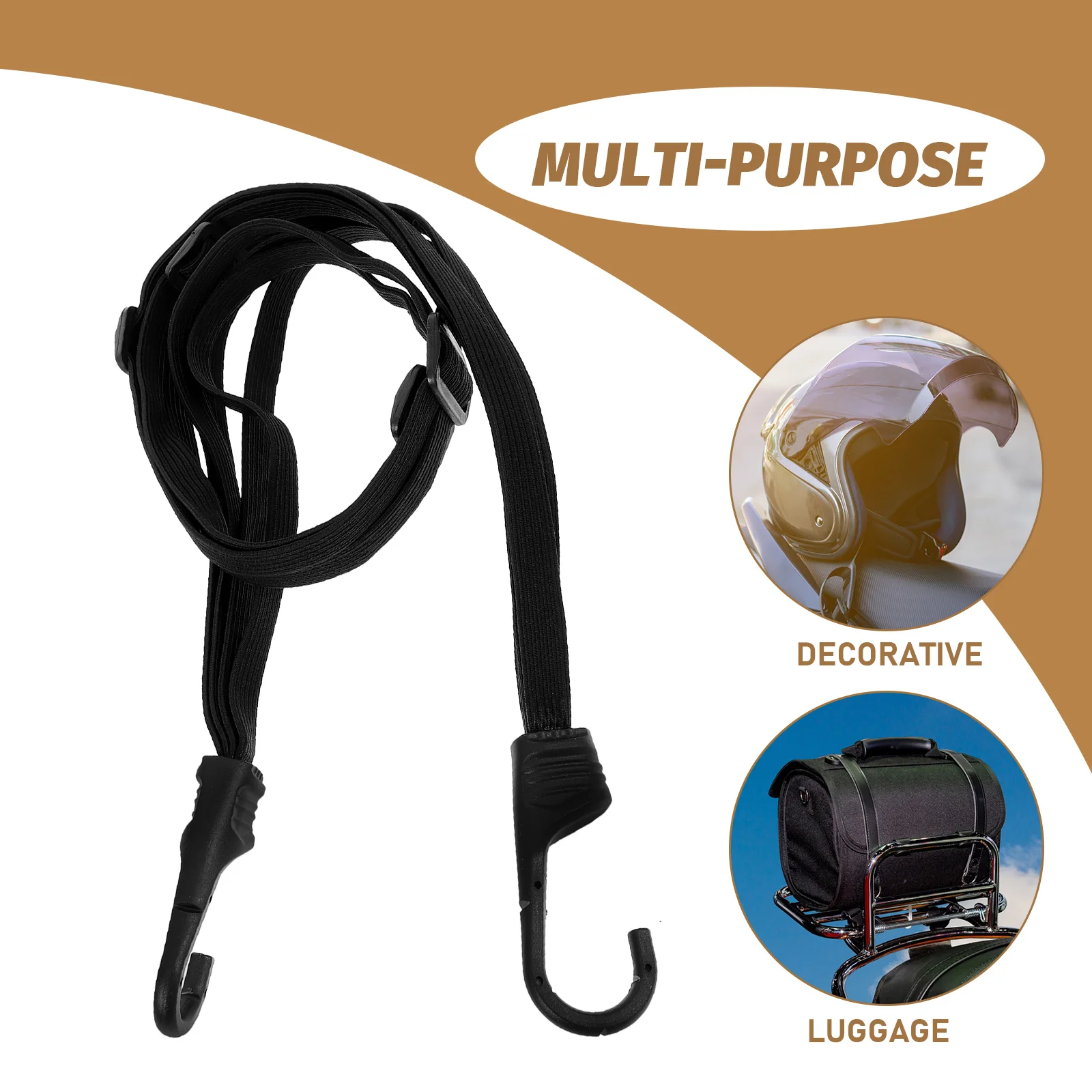 

Luggage Binding Strap Motorcycle Elastic Rope Hook Design Bungee Cord For Bike Accessories Tie Down Strap Durable