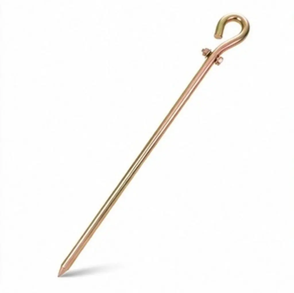 1Set Portable Grounding Rod Metal Clip Stable Connection Generator Electric Fence Outdoor Grounding Stake Ground Clamp