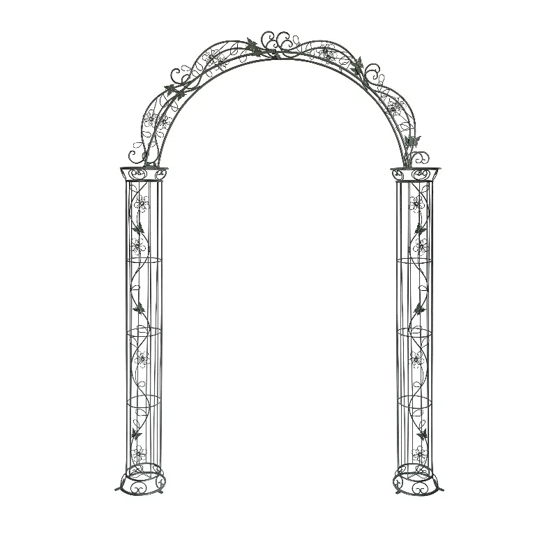 

Garden White Metal Wedding Flower Arches Arbours Pergolas Bridge