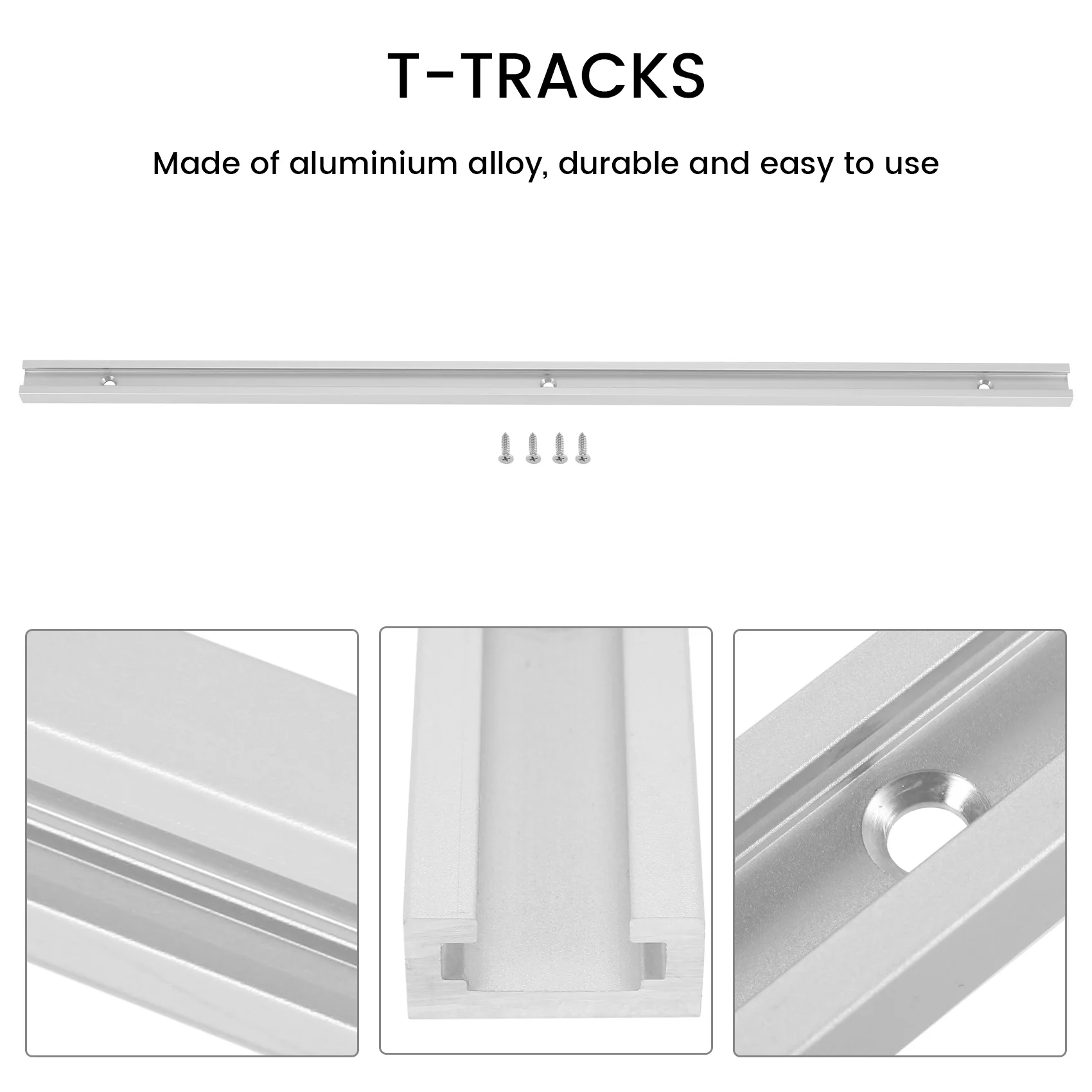 [NEWA64Z!】 Aluminium Bar Slider T-Tracks T-Slot Jig Fixture For Table Saw Gauge Rod