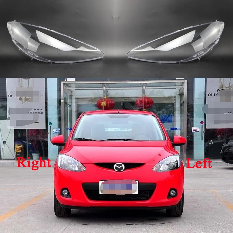 

Use For Mazda 2 2009-2012 Car Headlight Shell Lamp Shade Transparent Cover Headlight Glass Headlamp Lens Cover