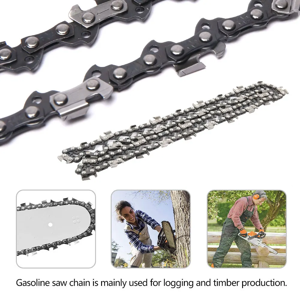 Chainsaw Chain 20 Inch Alloy Steel Saw Chain Sharp Heavy Duty 76 Drive Link Chainsaw Chain for Gardening Camping Survival Gear