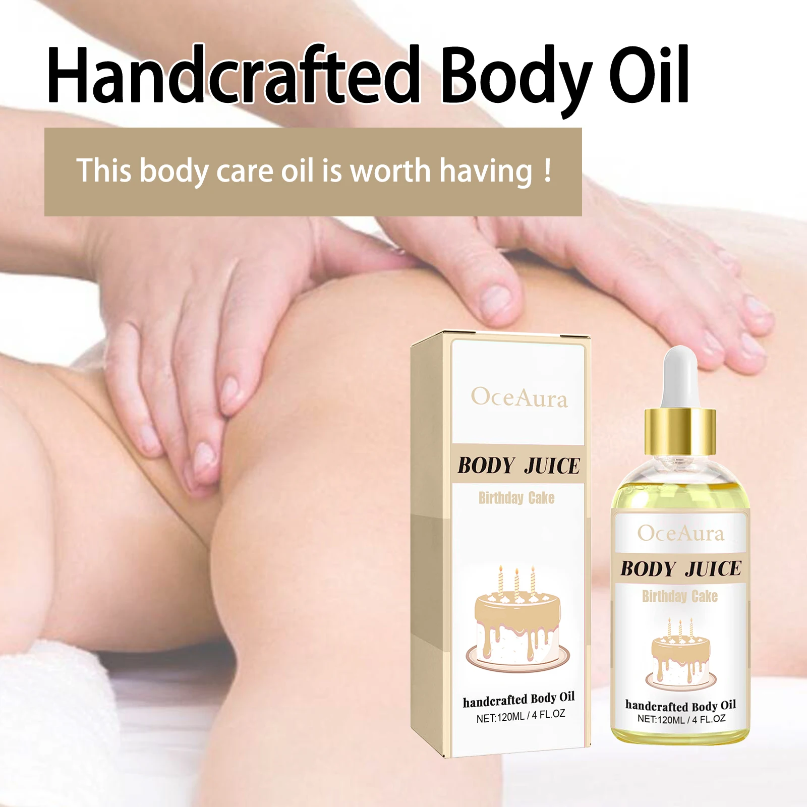 OceAura Handcrafted Body Oil Body Massage Moisturizing Firming And Tender Skin Care Essential Oil