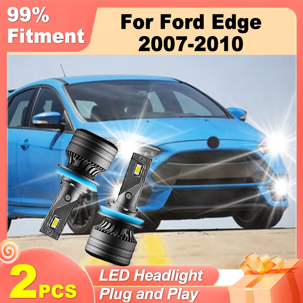 

2PCS 20000LM 3570 CSP Chips 120W High Power White 6000K Super Bright H11 H8 H9 LED Headlight 12V 24V For Ford Edge 2007-2010