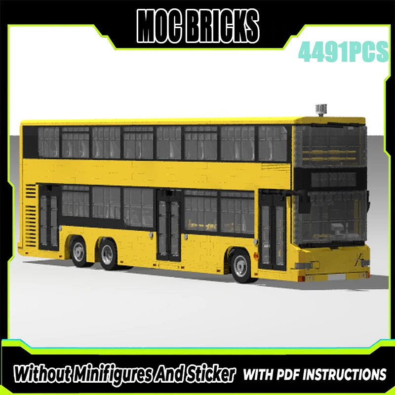 

Изысканный новый продукт MOC, строительный блок, модель автомобиля, двухслойный автобус, технология, модульная детская игрушка, подарок, набор для сборки своими руками