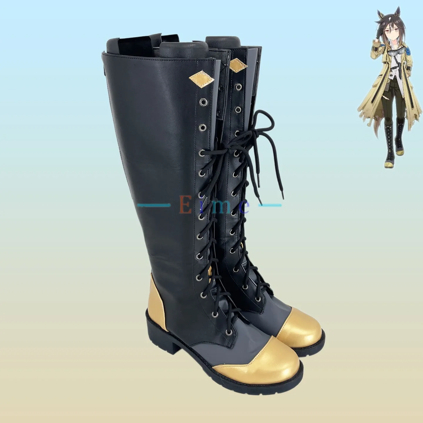 

Stay Gold Cosplay Shoes PU Leather Shoes Halloween Carnival Boots Pretty Derby Accessories Cosplay Prop Custom Made