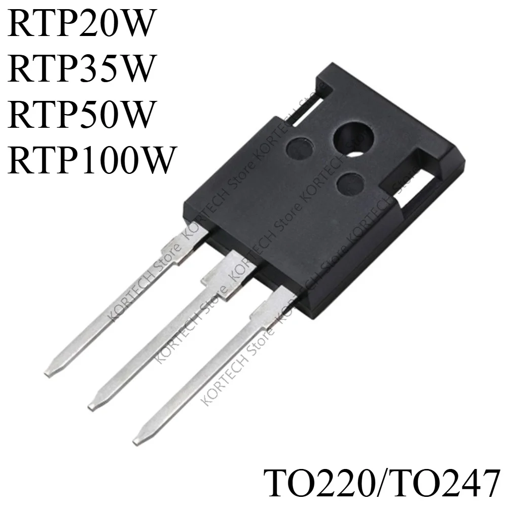 RTP35W RTP50W RTP100W 20W TO220/TO247 Thick film high-precision high-power non-inductive sampling precision resistor R05 to 50k