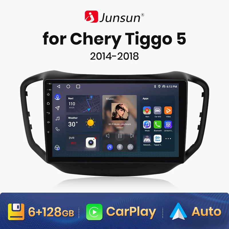 

Junsun V1pro AI Voice 2 din Android Auto Radio For Chery Tiggo 5 2014 2015 -2018 Carplay 4G Car Multimedia GPS 2din Autoradio