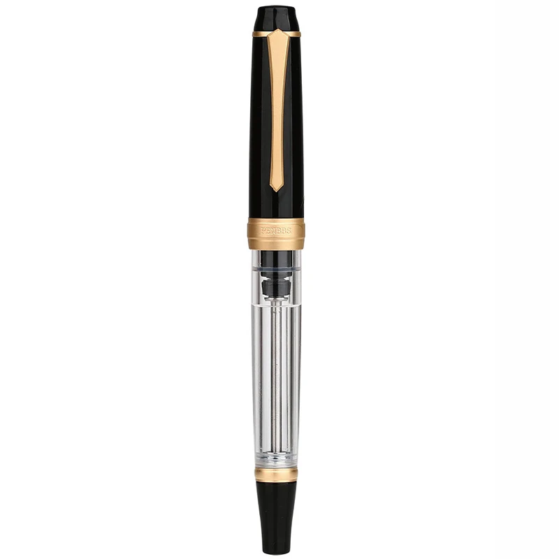 Imagem -02 - Penbbs Vacuum Filling Fountain Pen Fine Nib com Clipe de Ouro Acrílico Fashion Writing Escritório Gift Ink Pen Grupo 456