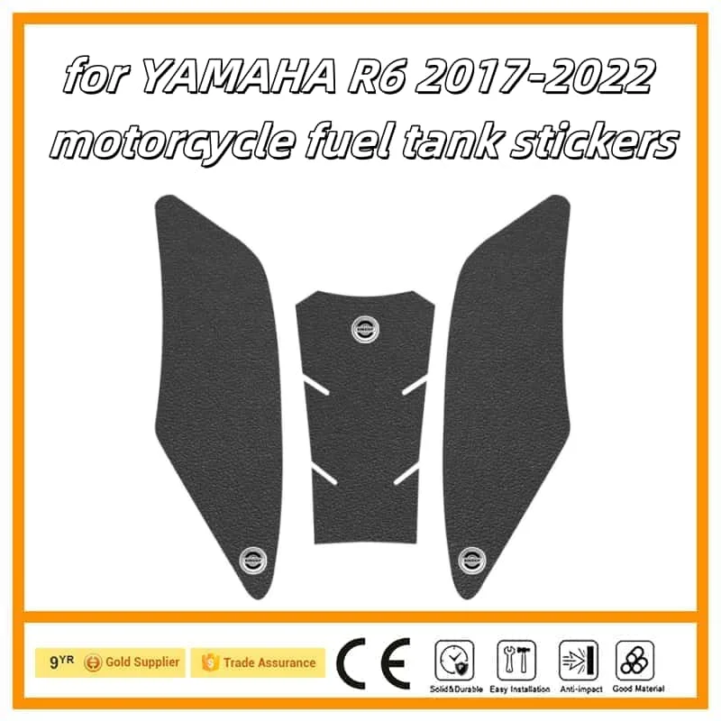 

Motorcycle Sticker Tank Non Slip Tank Traction Side Pad Protective Decal for YAMAHA R6 2017-2022