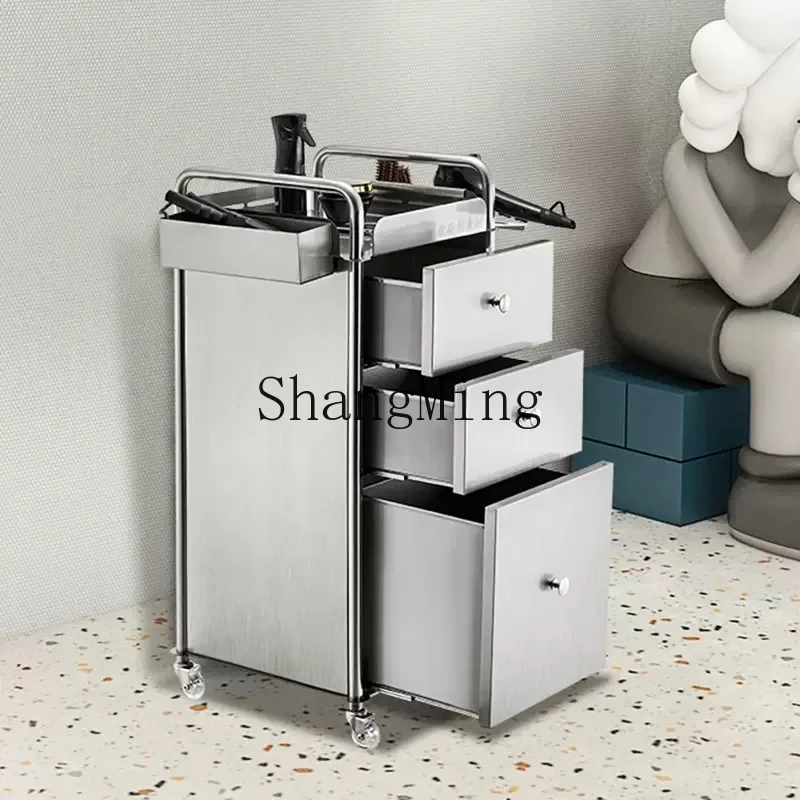SM Especial para salão de cabeleireiro, armário de ferramentas Armário de barbeiro multifuncional Armário de carrinho de salão de beleza