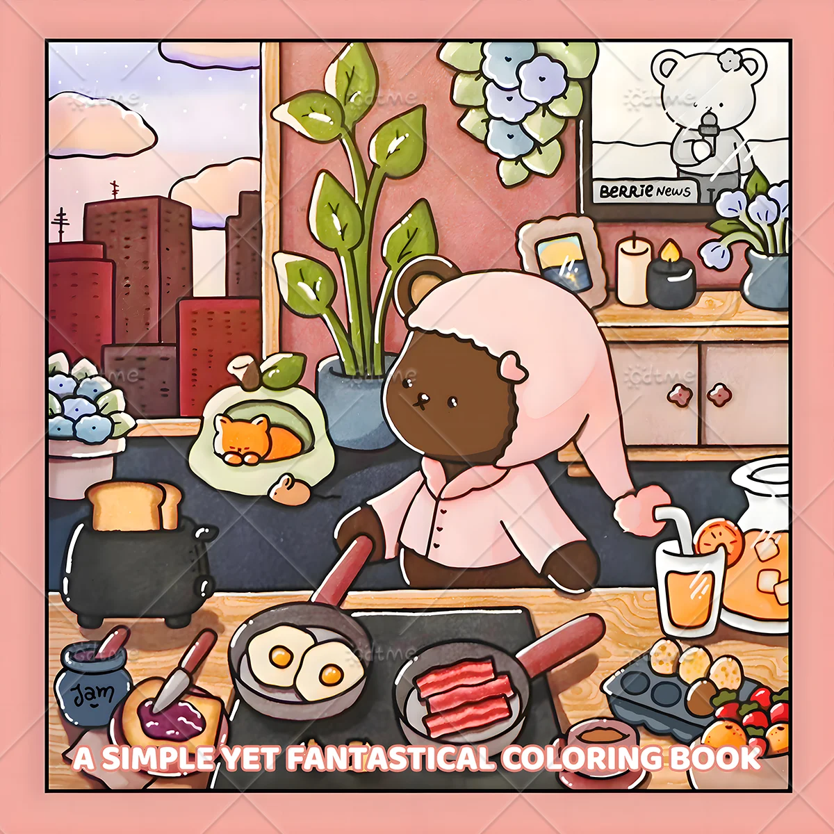 Ein einfaches, aber fantastisches Malbuch für Erwachsene mit niedlichen, gemütlichen täglichen Aktivitäten zur Entspannung (Cozy Spaces Coloring)