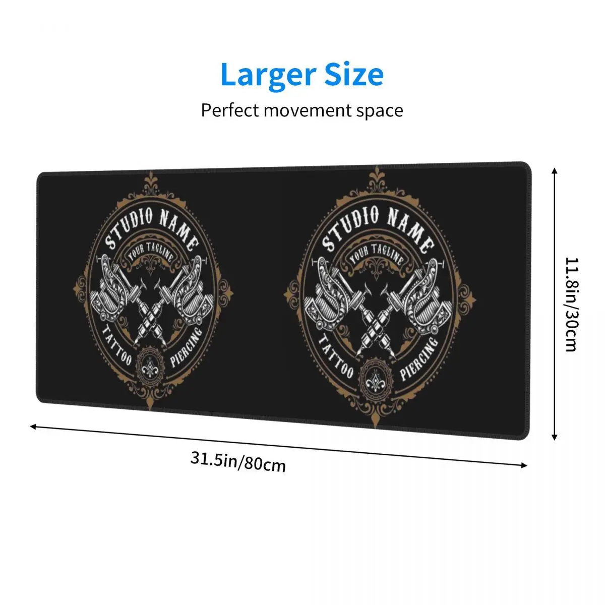 Custom Bib Tattoo Artist Tattooists Large Mouse Pad Computer Keyboard Mouse Mat Gaming PC Laptop Desk Mat Table Mats