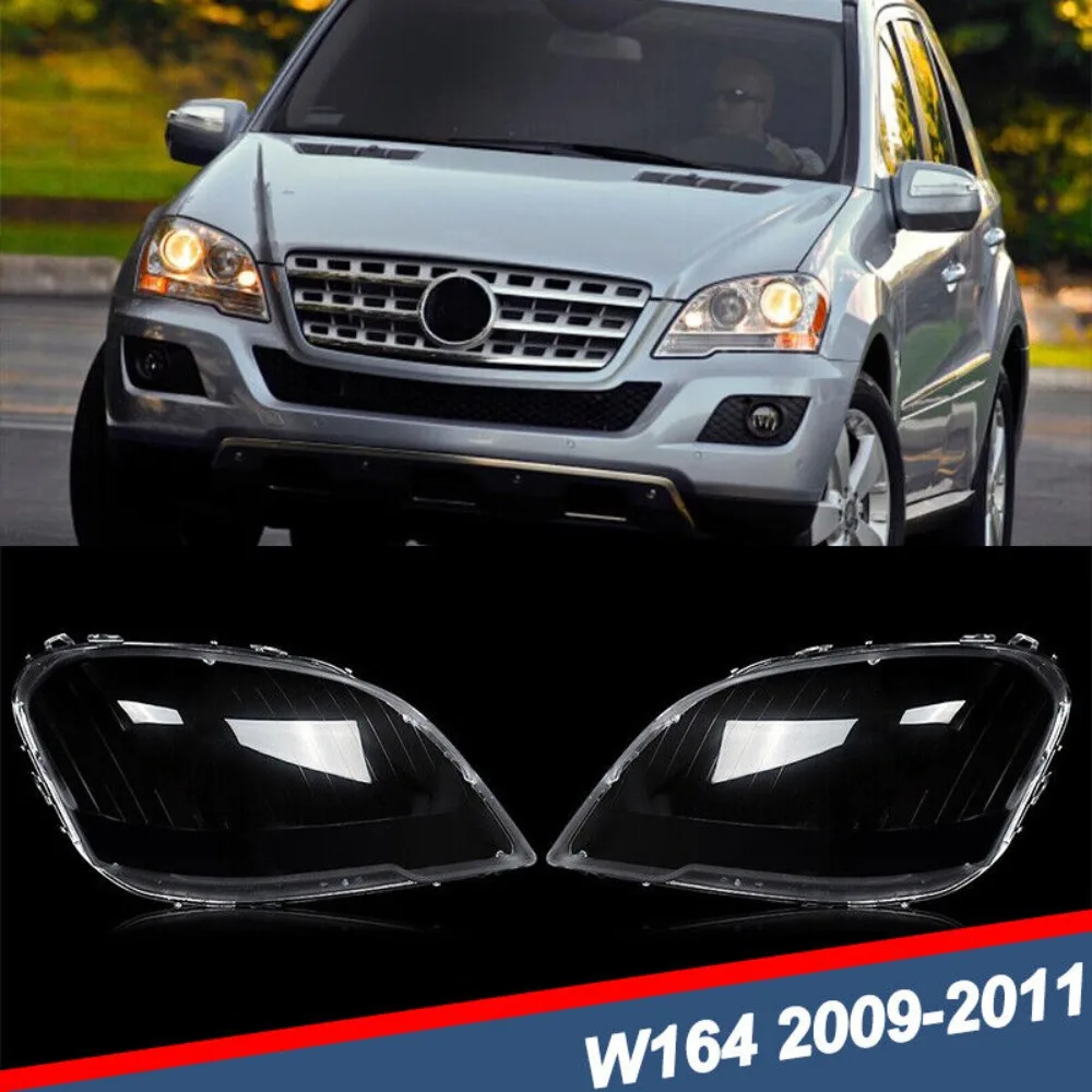 

Headlight Lens Cover Clear For 2009-2011 Mercedes Benz W164 ML350 ML450 ML500 US United States