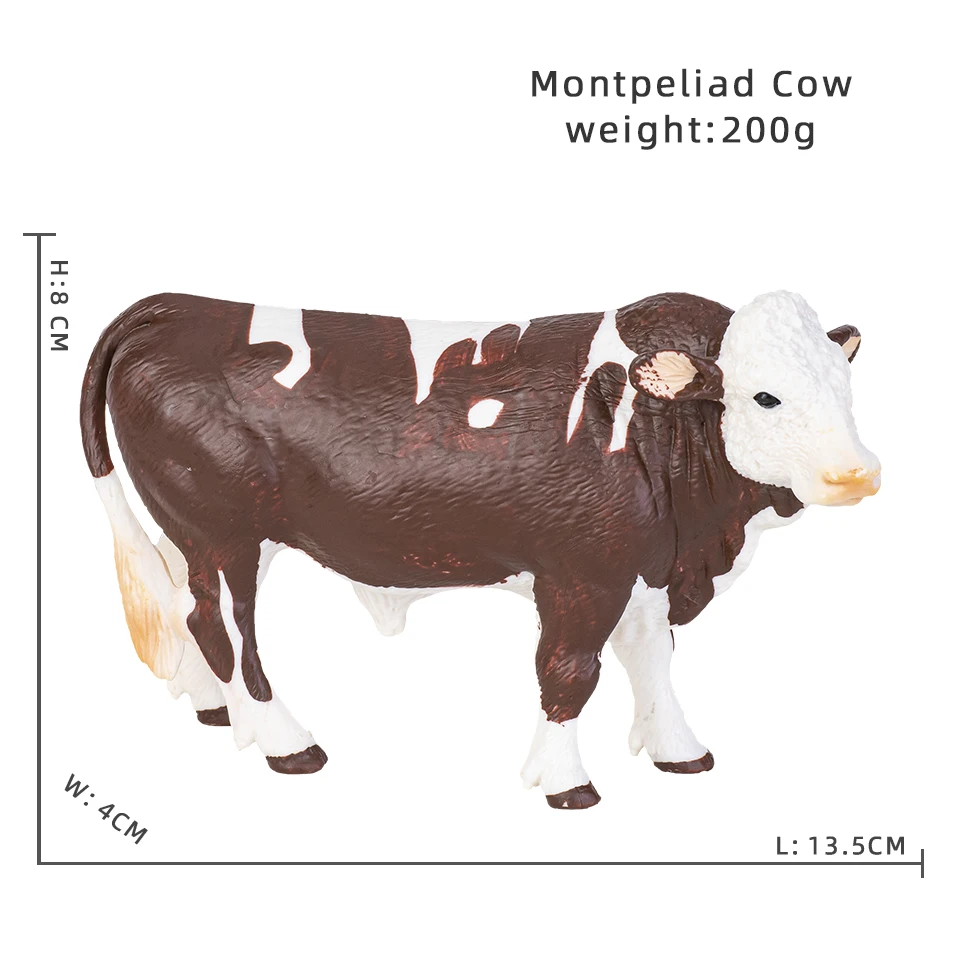 Nutztiere Milch Kuh Geflügel Rinder Kalb Stier Bison Ox Action figuren Sammlung PVC frühen pädagogischen Spielzeug Kinder Geschenk – Detail 14