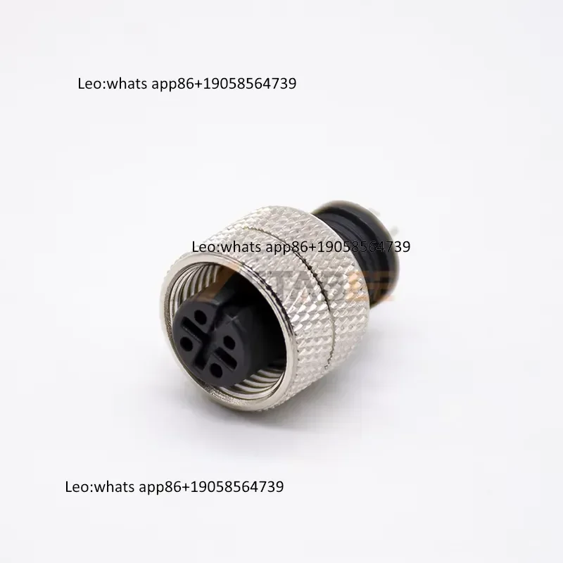 IP67 4 Pole M12 A-Coded Female Connector Straight Solder Cup Molded Sensor Plug for Industrial Automation view 3
