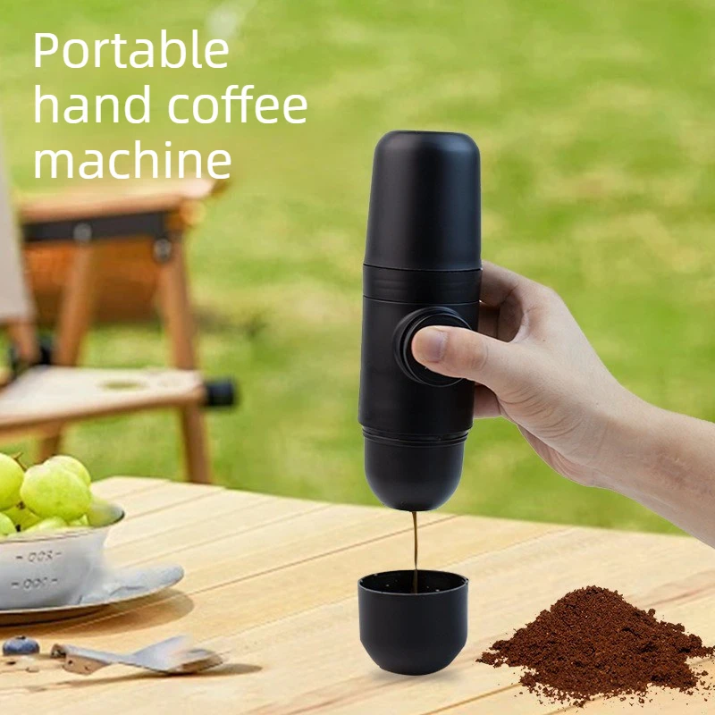 

Compact Manual Portable Coffee Maker 50/100ml Espresso Pot for Outdoor Travel Camping And Hiking Portable Hand-Powered Coffee