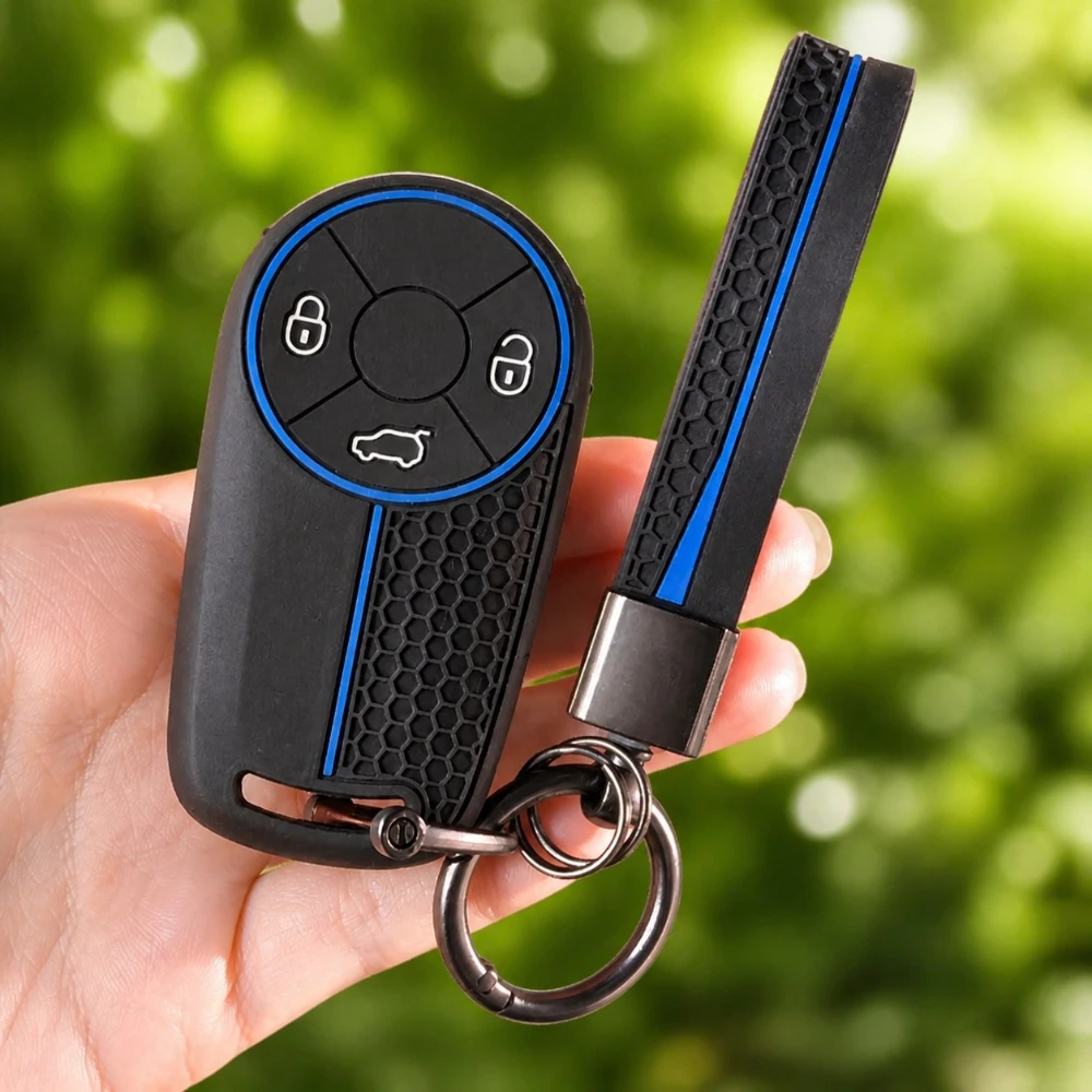 Silicone Keychain For Ora Funky Cat Car Key Cover Black Cat/Victoria/THENEXTORACAR Car Key Decoration Modification Accessories