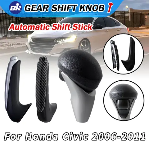 Gear Shift Knob Brake Handle Gear Shift Knob Left Hand Drive Parking Handbrake For Honda Civic 2006 2007 2008 2009 2010 2011