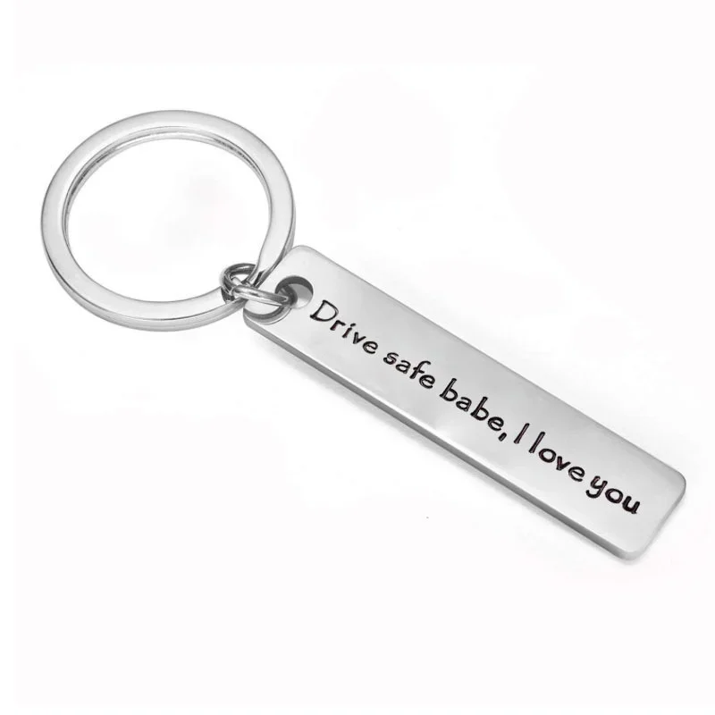 

Drive Safe Keychain Drive Safe Babe Love You Key Ring Couple Keychain Gifts For Boyfriend Girlfriend Husband Wife